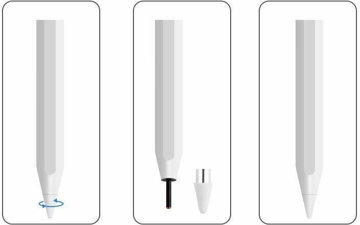 Стилус-перо-ручка Stylus Pencil Y7/ Универсальный перо для телефона и планшета iPad Android Windows белая