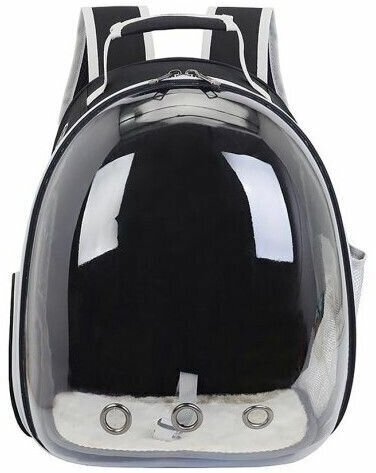 Рюкзак переноска для собак и кошек с иллюминатором / Ранец для животных с панорамным видом Morento черный - фотография № 6