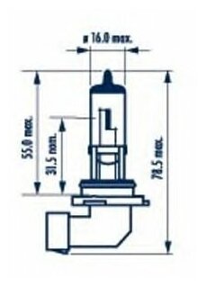 Лампа автомобильная галогенная Narva 48006 HB4 55W P22d 1 шт.