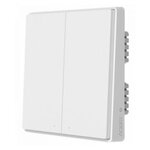 Умный выключатель Xiaomi Aqara Smart Wall Switch D1 Двойной без нулевой линии (QBKG22LM) white - изображение