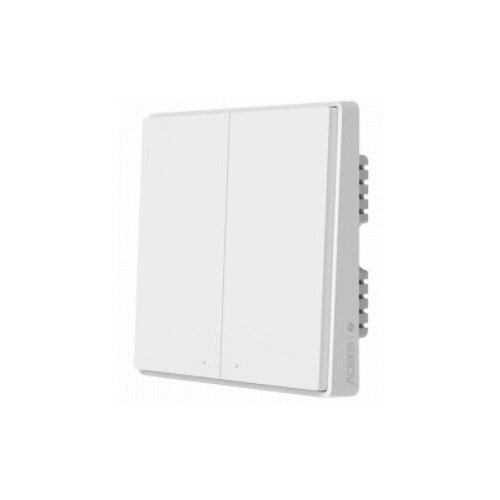 Умный выключатель Xiaomi Aqara Smart Wall Switch D1 Двойной без нулевой линии (QBKG22LM) white