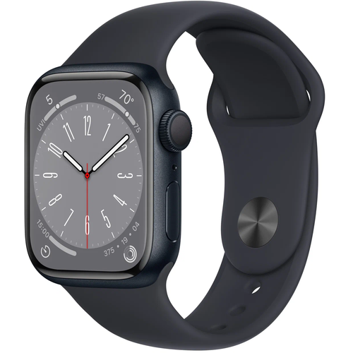 Умные часы Apple Watch Series 8 41 мм Aluminium Case, midnight Sport Band размер ремешка R