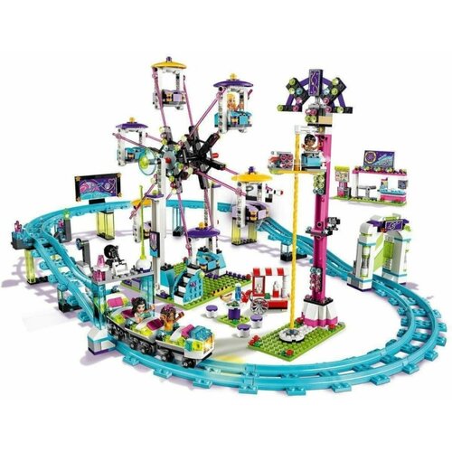Конструктор Friend Американские горки в парке развлечений (1136 деталей)