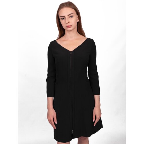 Trussardi Платье черное с замком (40)