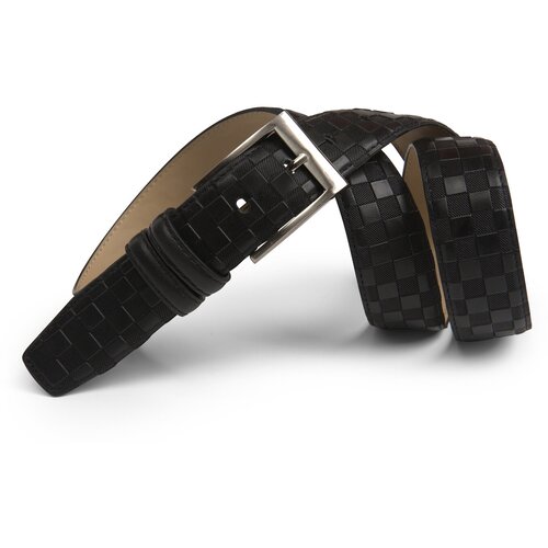 фото Ремень olio rosti, натуральная кожа, подарочная упаковка, длина 120 см., черный