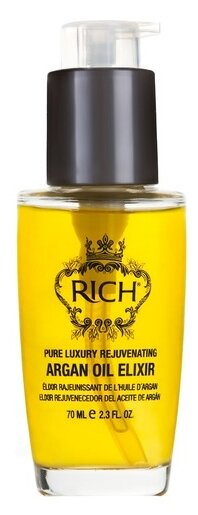 Rich Регенерирующий эликсир для волос на основе арганового масла, 70 мл, бутылка