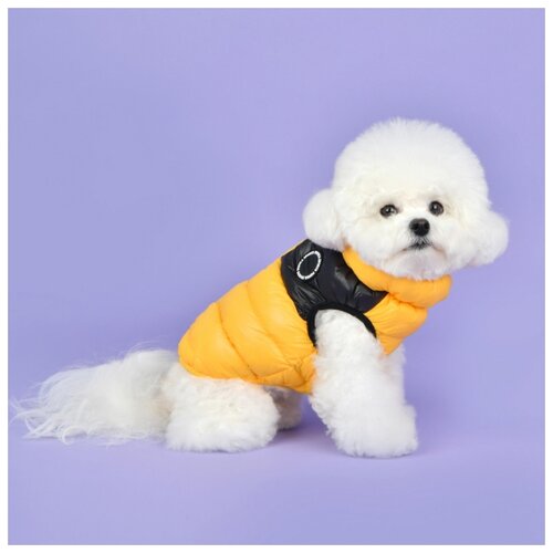 фото Жилет для собак puppia утеплённый "ultralight 2colorway", жёлтый, m (южная корея)