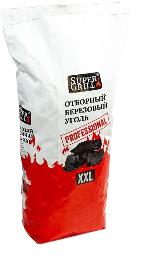 Уголь Super Grill XXL березовый отборный