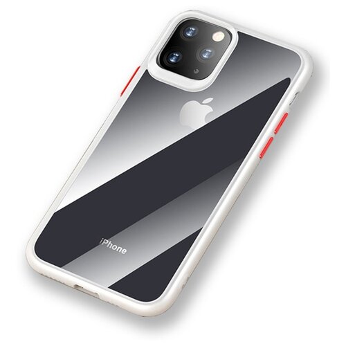 фото Чехол накладка rock guard pro protection case для apple iphone 11 pro, прозрачный белый