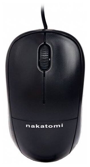 Мышь Nakatomi Navigator Optical MON-05U, черная, USB, проводная, 3 кн., + колесо прокрутки