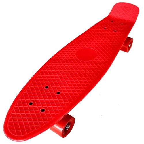 фото Скейт пенни борд 22 (penny board) красный светящиеся колеса