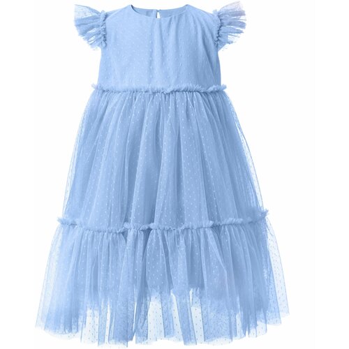 фото Платье андерсен, нарядное, размер 110, голубой
