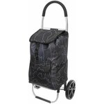 Тележка хозяйственная с сумкой (100*40*35см, колеса 21см, грузоподъемность до50 кг) SYD100B-4 - изображение