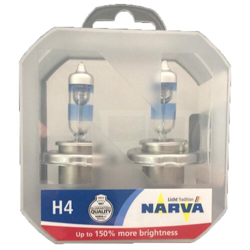 фото Лампы narva h4 12v- 60/55w (p43t) (+150% света) range power 150 (2шт) 48069