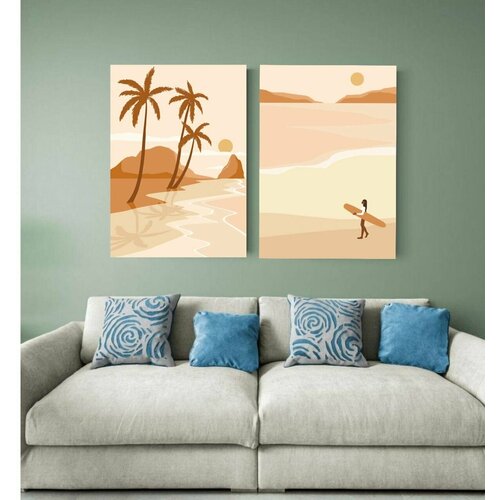 Модульная Картина на холсте для интерьера 