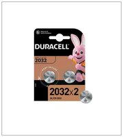 Duracell Батарейки CR2032/2BL, 2 штуки в блистере