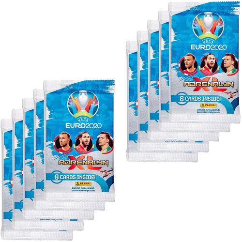 5 бустеров Panini EURO 2020 Adrenalyn XL (40 карточек)