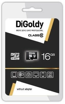 Карта памяти (DIGOLDY MicroSDHC 16GB Class10 - б/а)