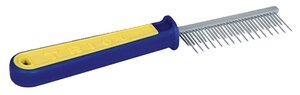 TRIOL Расческа разный зуб сине-желтая ручка