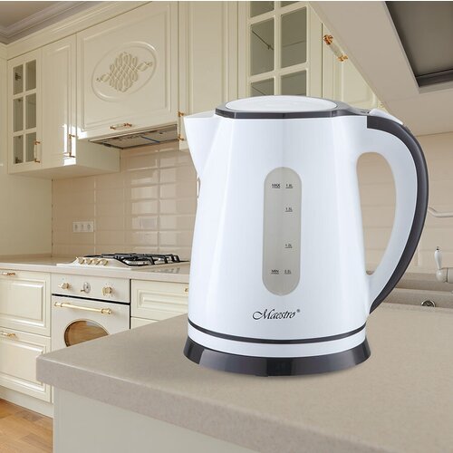 Электрический чайник Maestro MR-058-WHITE белый пластик 18 литра 236900₽