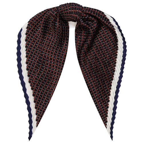 фото Платок labbra, шелк/вискоза, красный