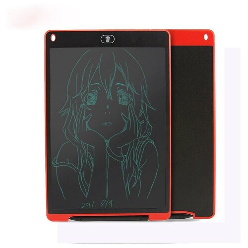 Графический планшет для рисования детский LCD Writing Tablet 12 дюймов со стилусом красный Интерактивная доска Планшет для рисования Электронный блокнот 904₽