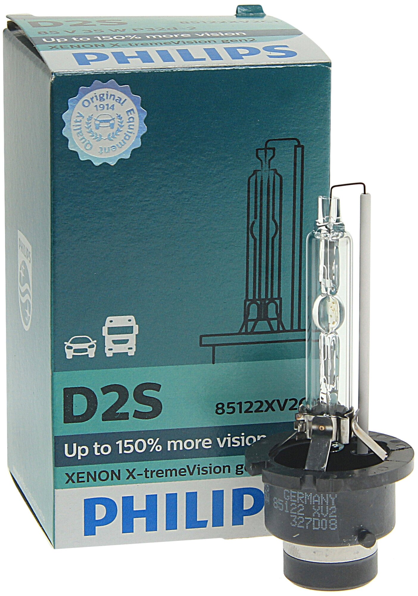 Philips D2S 85V-35W (P32d-2) 4800K X-tremeVision gen 2 - фото №7