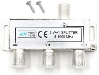 ТВ сплиттер ( VIDEO SPLITTER) 3 way 5-1000 МГц