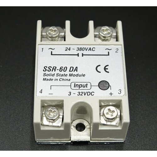 Твердотельное реле SSR-60DA, 60 ампер 40a single phase solid state relay module ssr 25da dc control ac ac ac control ac small ssr 10da ssr 40da 10a 25a