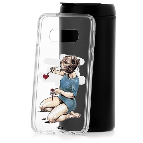 фото Чехол на samsung galaxy s10e kruche print рисуя любовь