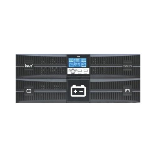 INVT ИБП INVT Rack online, 10 kVA/10 кВт, 16 шт. 12В*9Ач, возможность подключения внешних АКБ INVT Rack type online UPS 10 kVA, возможность подключения внешних АКБ