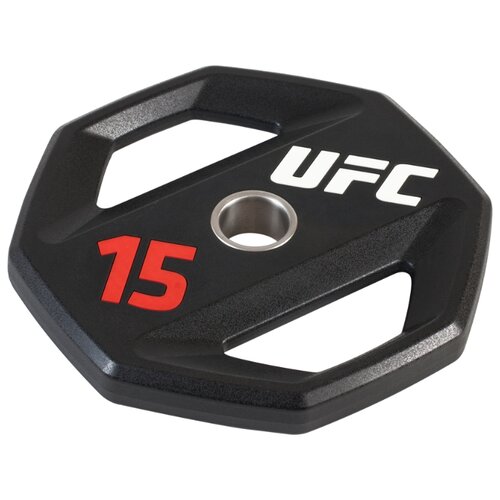 фото Диск ufc premium urethane grip 15 кг черный