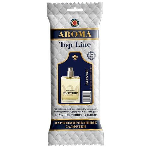 Салфетки влажные Aroma-Topline 30 шт. с ароматами мужского парфюма №U007 Escentric Molecula - Escentric 02