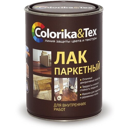 Лак паркетный алкидно-уретановый Colorika&Tex (глянцевый) 0,8л