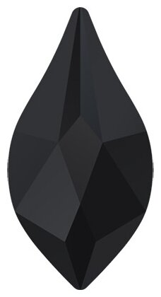 Страз неклеевой 2205 цветн. 7.5 х 4.3 мм кристалл в пакете черный (Jet 280)