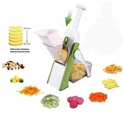 фото Многофункциональная овощерезка ручная, шинковка для овощей, мультислайсер Kitchen Master