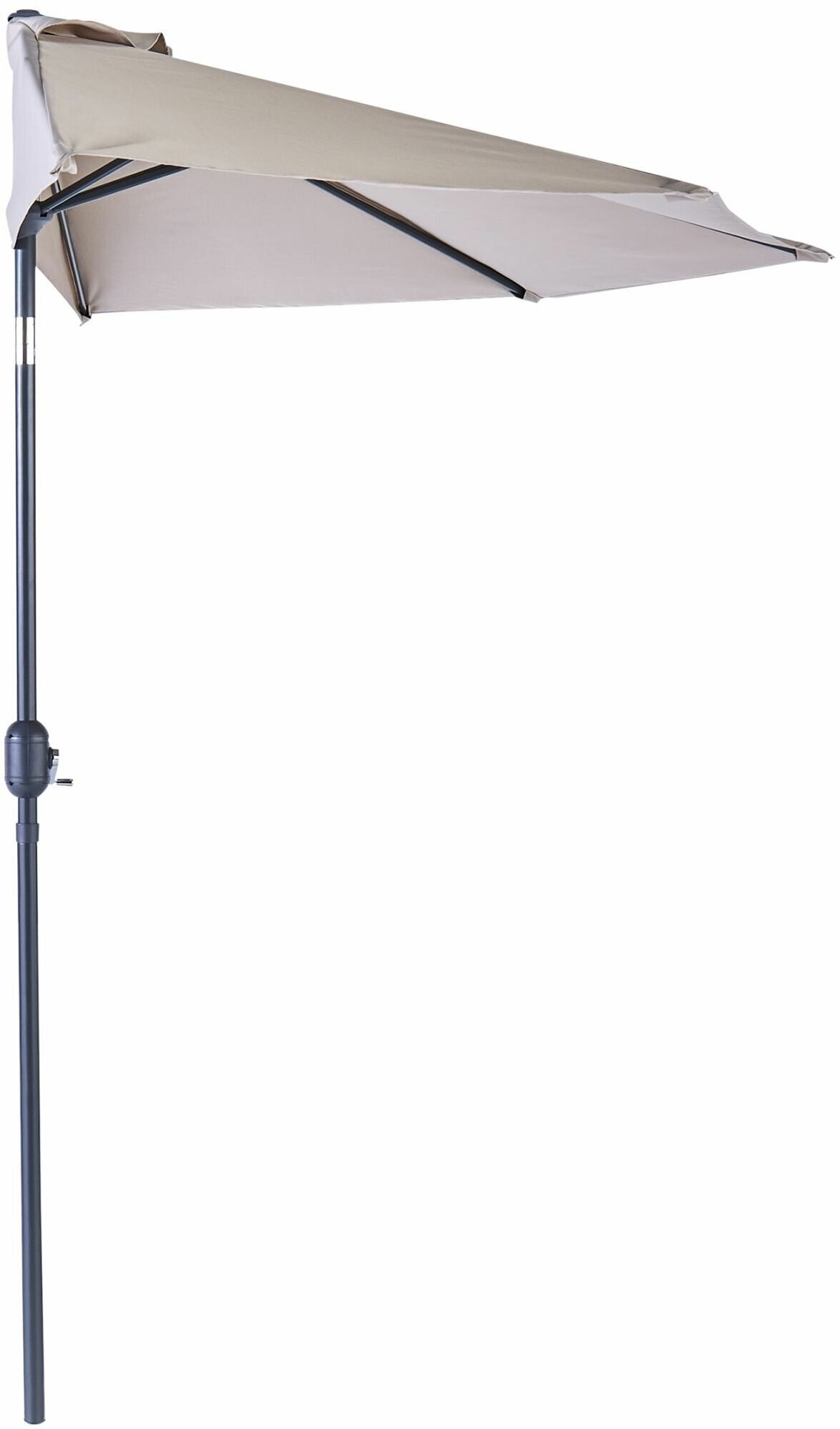 Садовый зонт, полукруглый, 270x235x135 см бежевый - фотография № 2