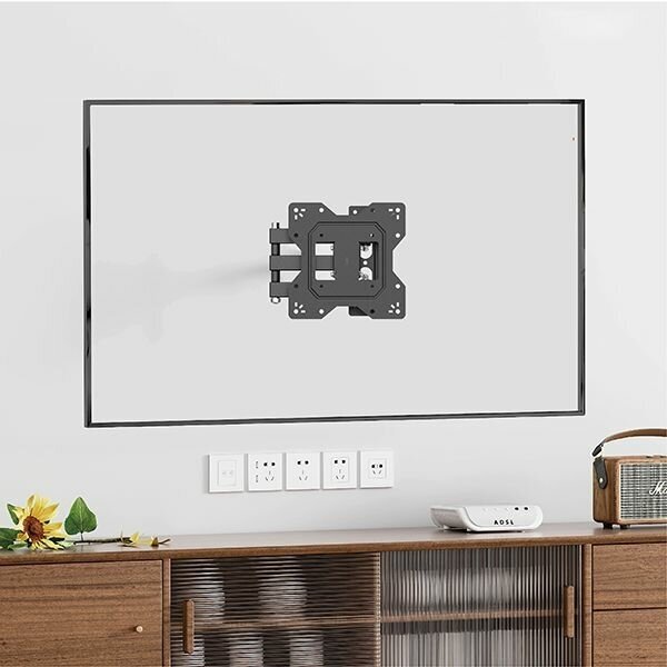 Кронейн для телевизора на стену наклонно-поворотный с диагональю от 23"до 43" UniTeki FM1674BN черный