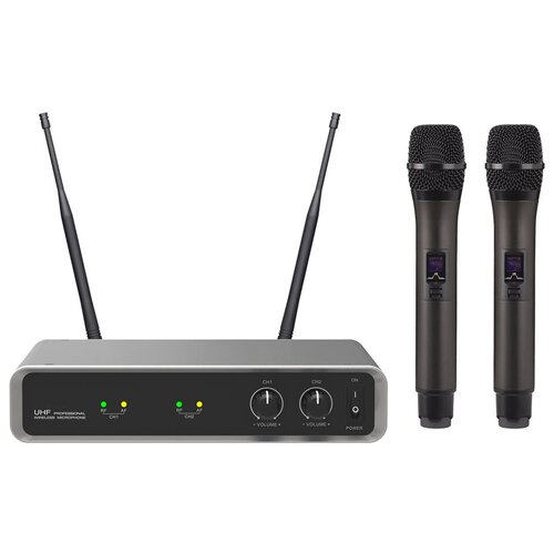 BG IU-208F Радиосистема вокальная UHF 500-980MHz фиксированная частота 2 ручных микрофона 1014200₽