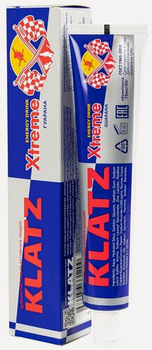 Изображение товара Зубная паста для активных людей KLATZ X-treme Energy drink Гуарана 75мл