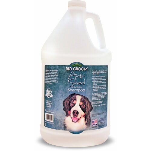 Bio-Groom Anti-Shed шампунь против линьки, концентрат 1:8, 3.8 л synergy lab shed x shed control shampoo dog 473ml