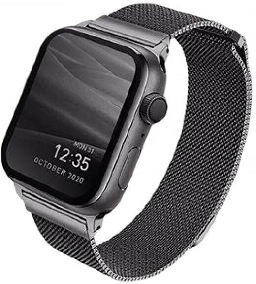 Ремешок Uniq Dante Strap Mesh Steel для Apple Watch 38/40/41 мм (40MM-DANGRP), графит