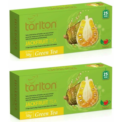 Tarlton Чай зеленый, JackFruit, 25 шт, 2 уп