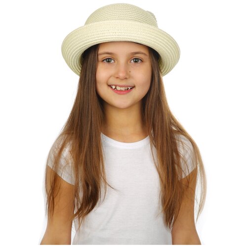 фото Шляпа solorana, размер l(52-54), бежевый, экрю