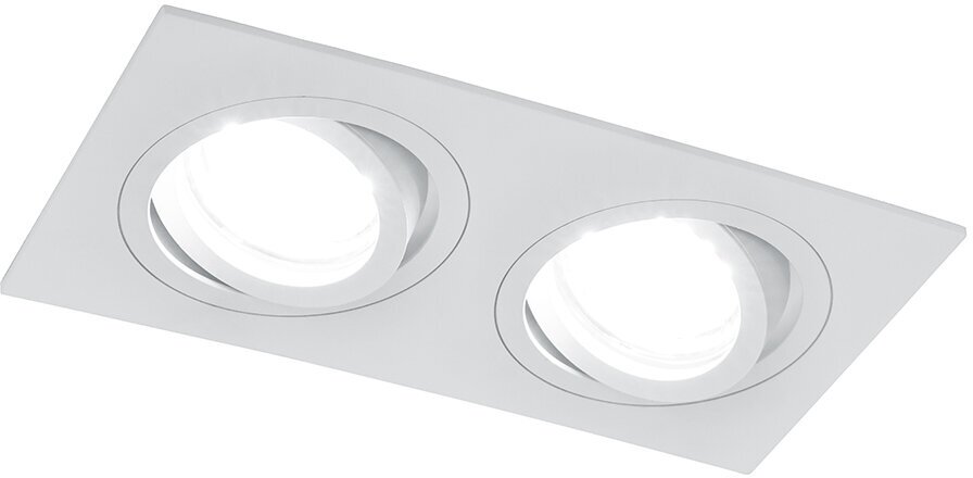 Светильник потолочный встраиваемый ИВО белый 50Вт под лампу G5.3 DL2802, 40529