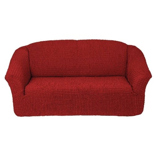 фото Чехол на 3-х местный диван, без оборки, цвет: терракотовый karbeltex