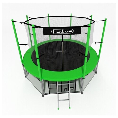 фото Батут с защитной сеткой i-jump 16ft green