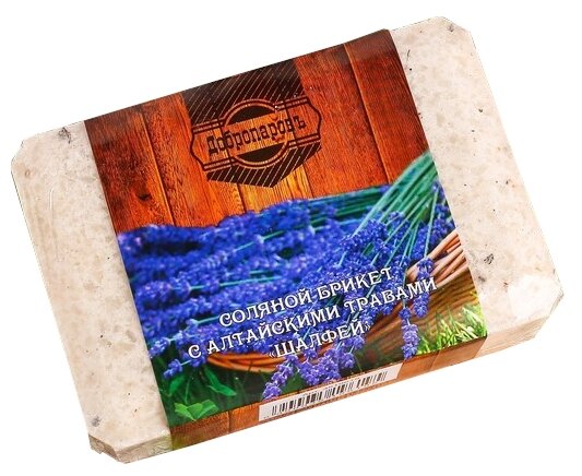 Добропаровъ Соляной брикет с алтайскими травами Шалфей 135 кг