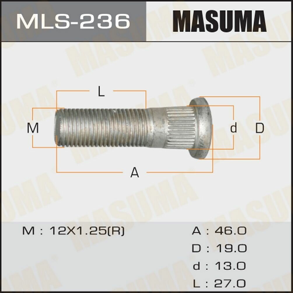 Шпилька колесная грузовая MLS236 (20 шт.)