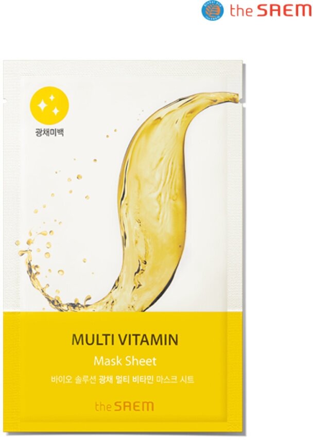 The Saem Тканевая маска Bio Solution Radiance Multi Vitamin Mask Sheet, 1 шт.